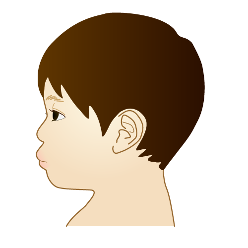 小児患者のキャラクターイラスト